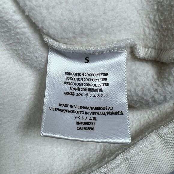 Fear Of God Essentials Sweatshirt Hoodie Mens Size Small Off White Pullover - Picture 12 of 14